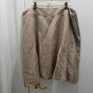 Coldwater Creek PXL 18 Tan Skirt lined